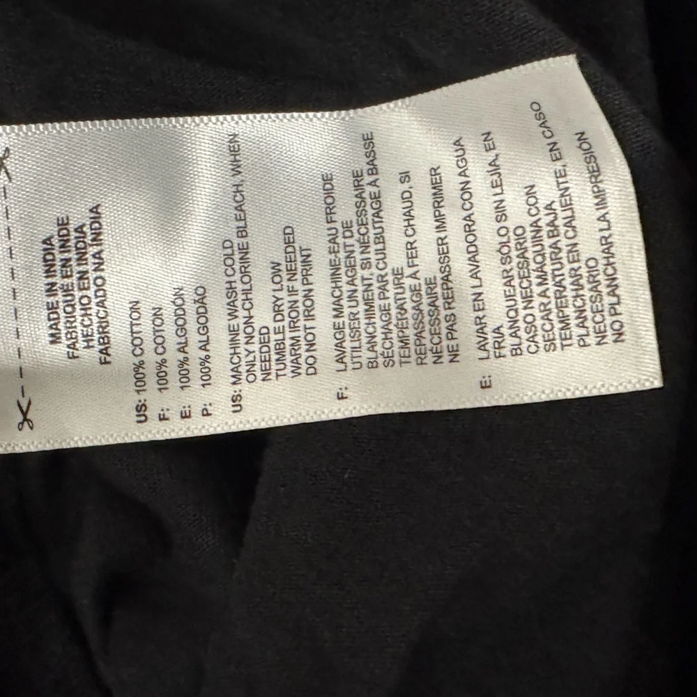 Adidas Golf Black Short Sleeve Cotton T-Shirt Men's L